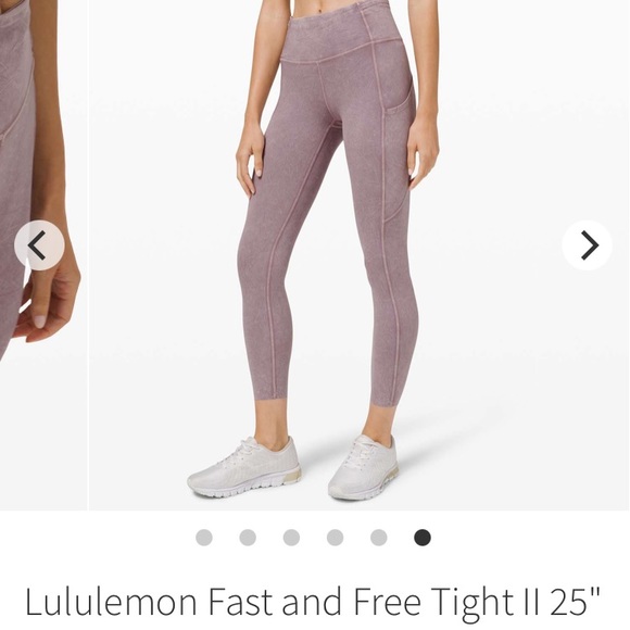 Fast and free II , size 4 , 25inch lululemon leggings, “ice dye” - Picture 1 of 15